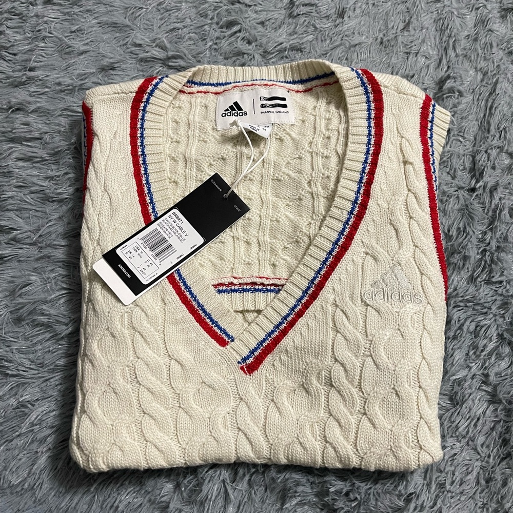Adidas x Pharrell Williams NY W Cable V Neck Sweater